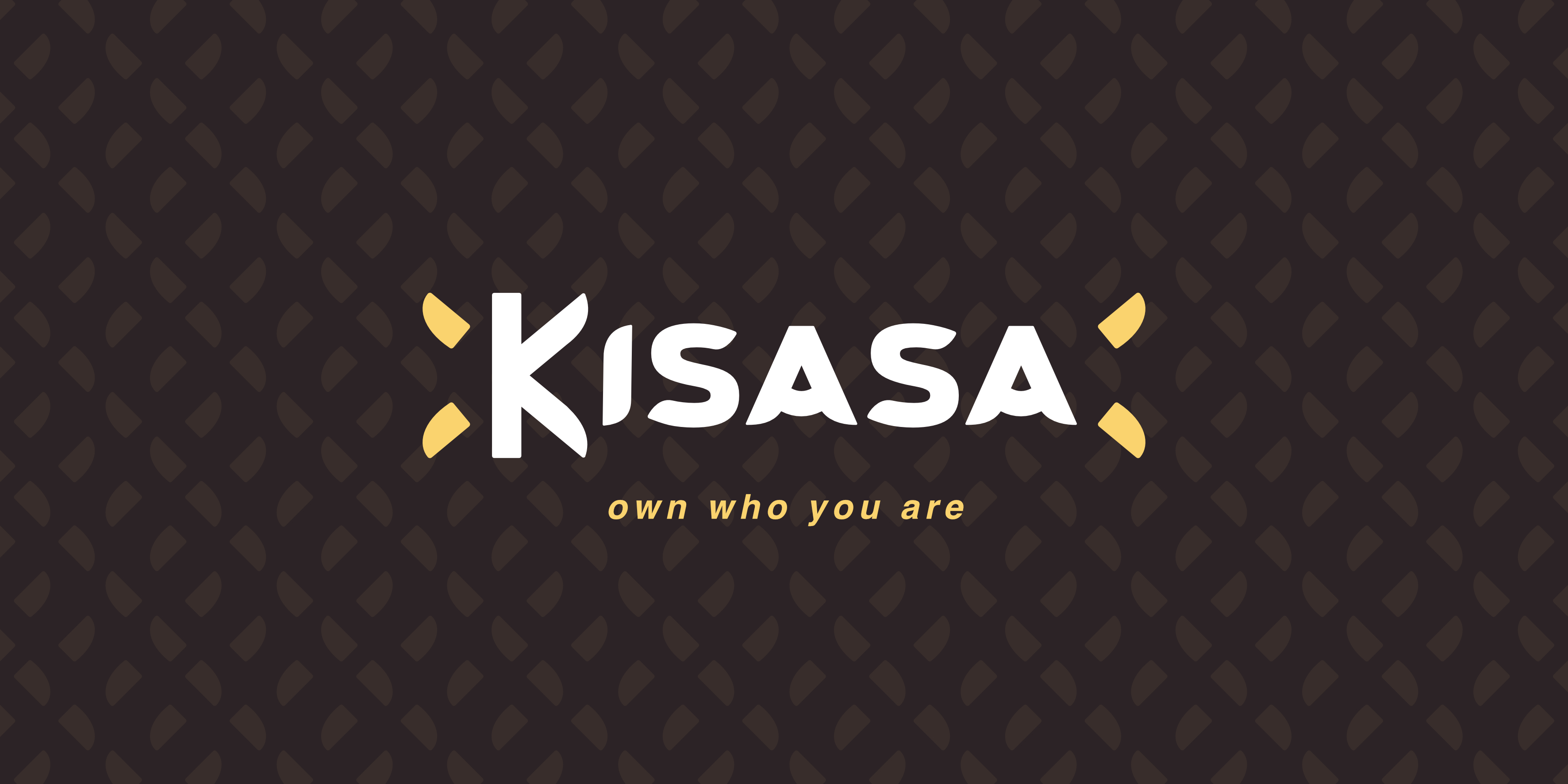 Logo KISASA sur motif